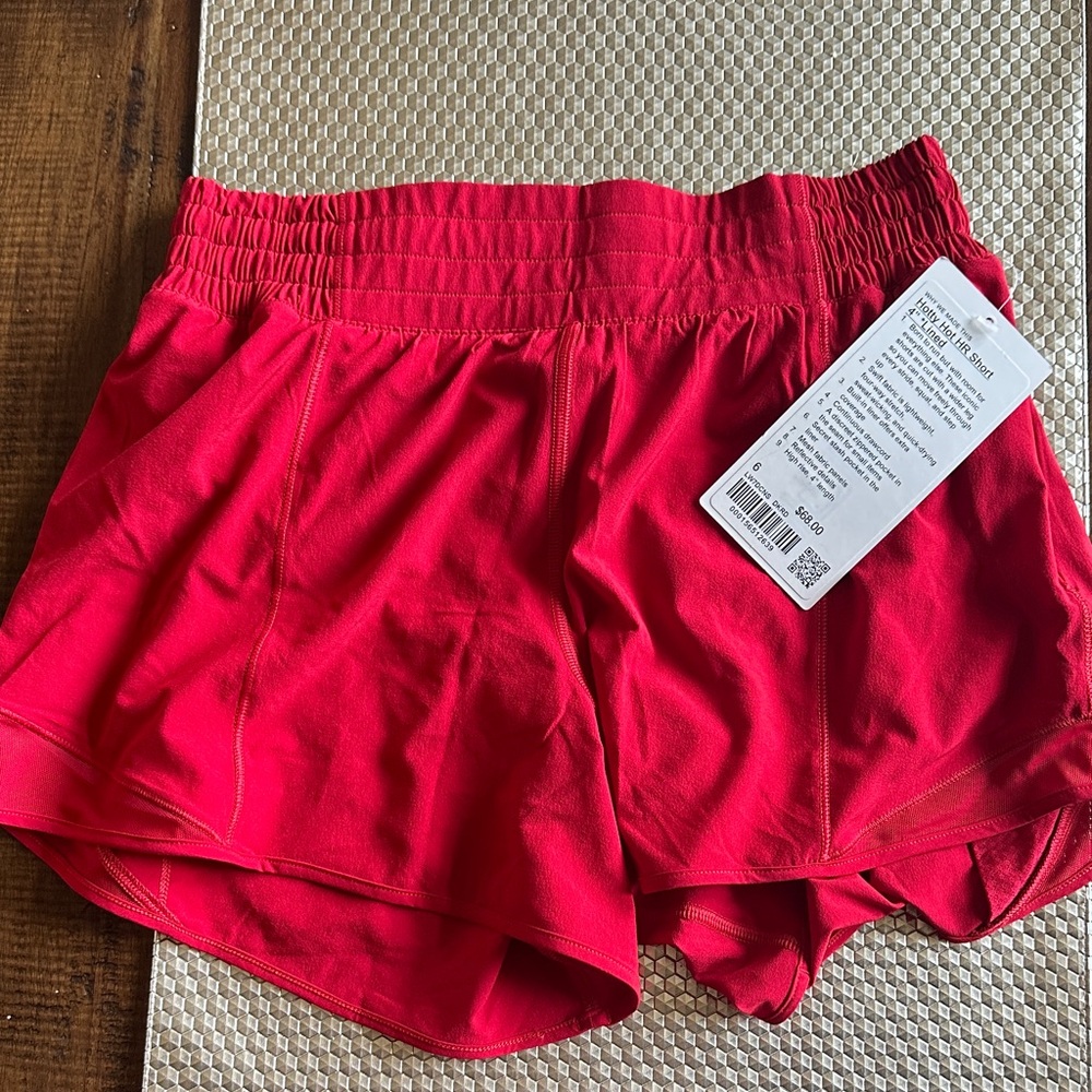 NWT lululemon athletica Dark Red Athletic Shorts